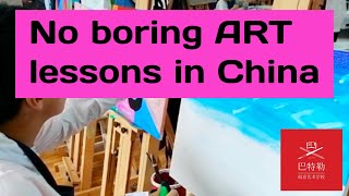 Art Class Abstract Painting No Boring Art Lessons In China