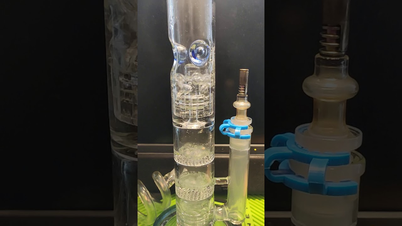 Thug Life Quatro bong filtration with Dynavap Titanium Tip