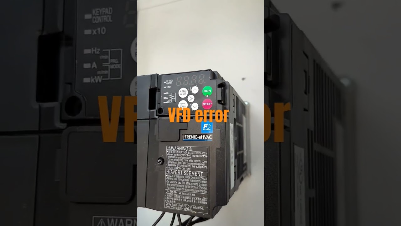 VFD error codes | how to check VFD error code | how to reset VFD 