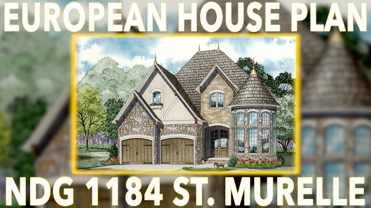 European Style House NDG 1184 Home Plan At A Glance