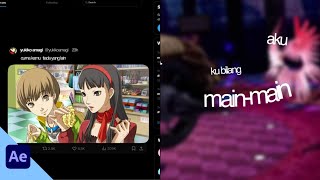 Yukiko Amagi Edit  Free Project File  Tenxi Suisei  Jemsii  Mejikuhibiniu  After Effects