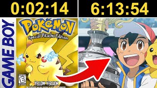 คนที่สปีดรันตามซาโตชิแบบเร็วที่สุดในโลก | POKEMON YELLOW SPEEDRUN REACTION