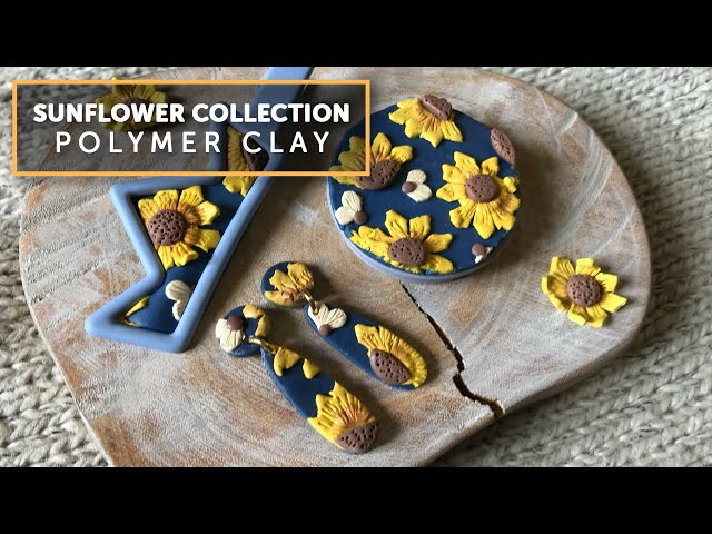 Orange Sunflower Focal Bead, handsculpted polymer clay  Polymer clay  flowers, Polymer clay crafts, Clay flowers