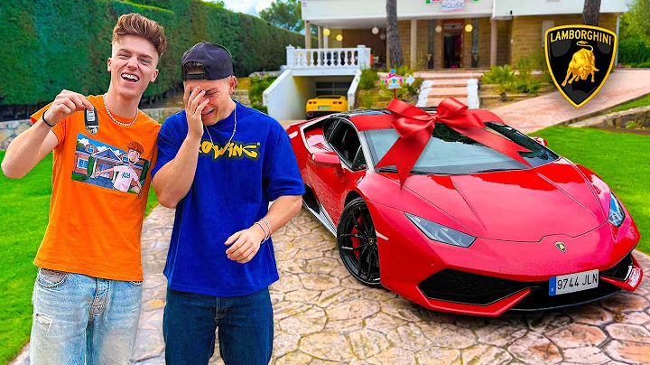 LE REGALO A MI AMIGO EL LAMBORGHINI DE SUS SUEÑOS... LLORA