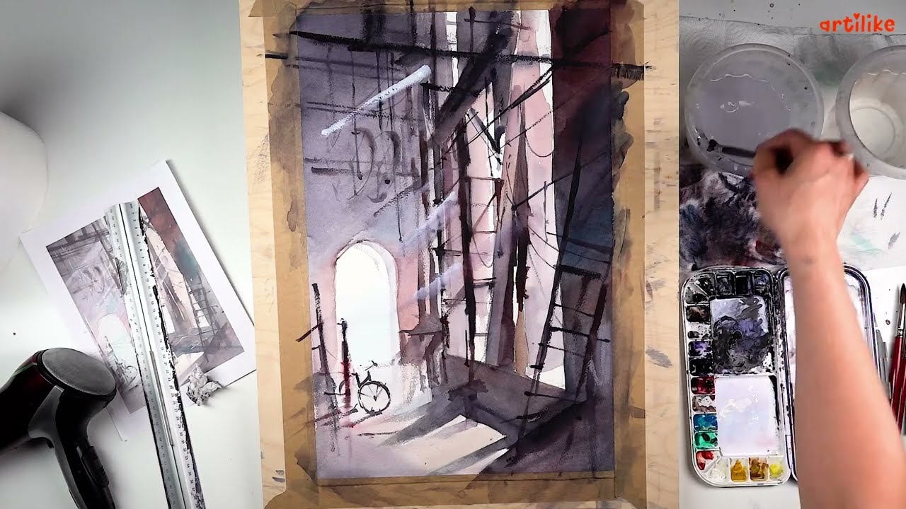 Как рисовать свет в архитектуре? | Рисуем лучи света | Как рисовать ...