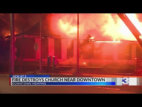 Fire destroys church