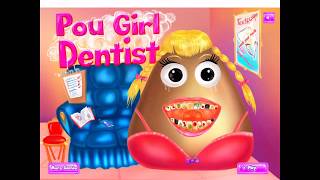 Pou Girl Dentist | Virtual Pet Care | Dentist Gameplay screenshot 1