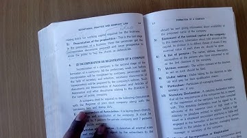 Bcom 3rd sem secretarial practice chapter 2 promotion of company and secretarial duties part 12