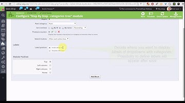 How to create block with dropdown categories module in prestashop [tutorial 1]