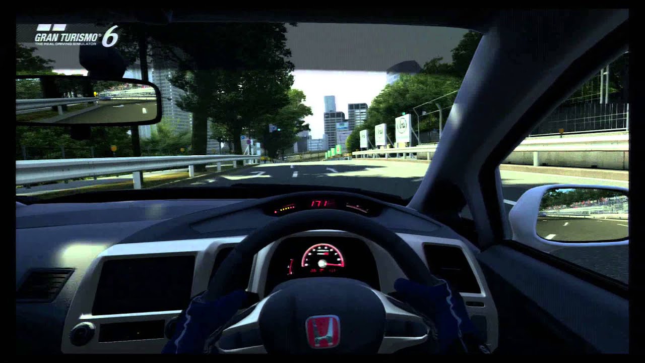 Gran Turismo 6 Tour of Japan; Tokyo R246, Honda Civic Type R '08 - YouTube