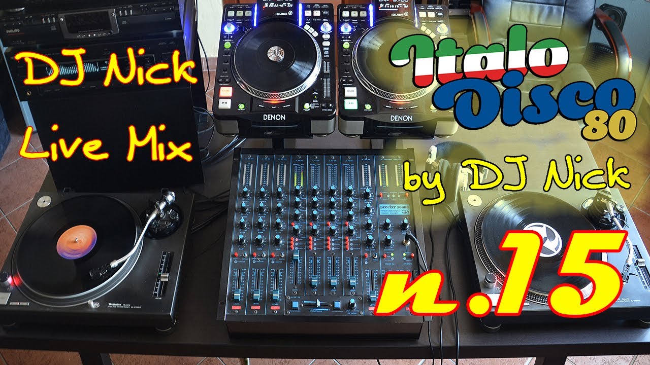 DJ NICK 80's Vinyl Italo-Disco Mix live 15