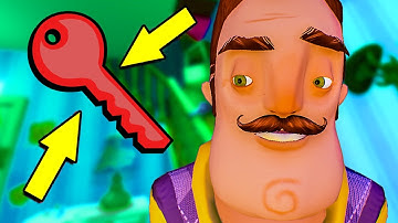 How to Find the Red Key & Beat the Red Room 🏡Hello Neighbor Alpha 4 Gameplay 🏡