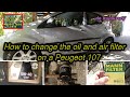 How to change the oil and air filter on a Peugeot 107