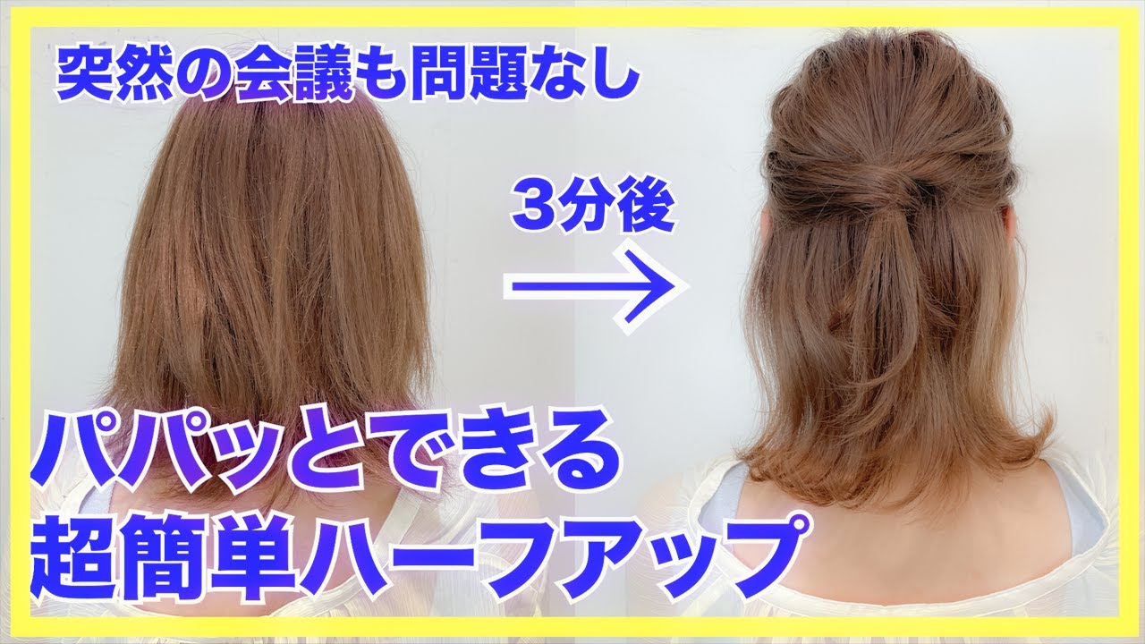 急な会議でも大丈夫！パパッとできる超簡単ハーフアップ 表参道美容師 SALONTube 渡邊義明