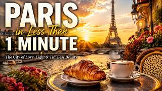 Paris in 1 Minute - Iconic Landmarks & Authentic French Food