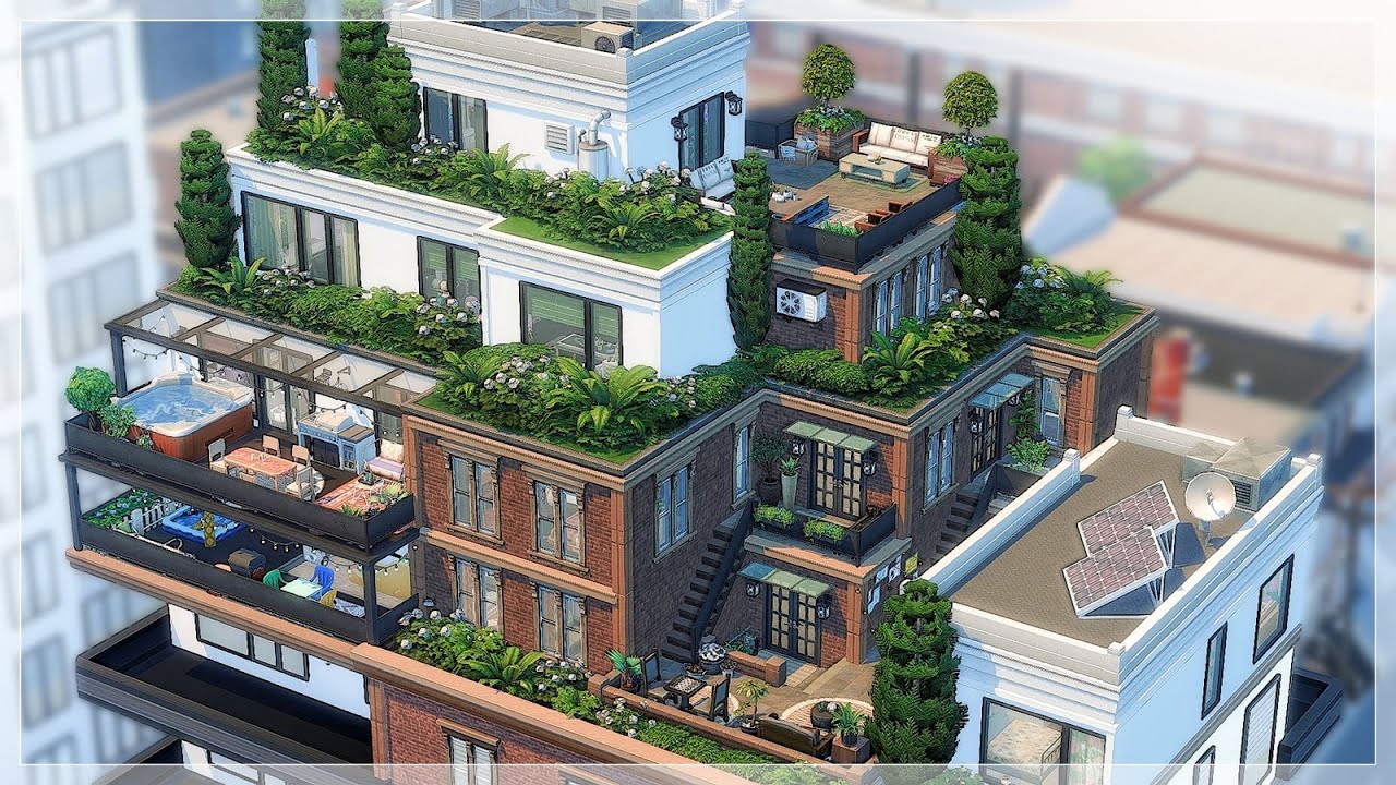 rental penthouse 🌃✨ | the sims 4 speedbuild