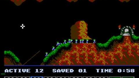 Lemmings - NES Gameplay