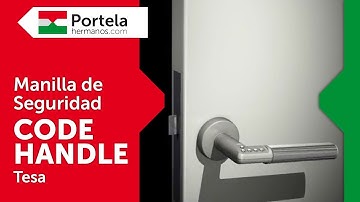 Tesa CODEHANDLE - MANILLA de SEGURIDAD con CÓDIGO para puertas.