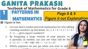 Class 6 Maths Chapter 1 Ganita Prakash | Pattern in Mathematics | Figure it out Page 8 & 9 Solution