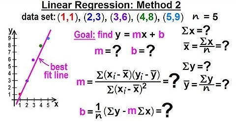 Statistics: Ch 3 Bivariate Data (20 of 25) Linear Regression: How to Calculate: Method 2