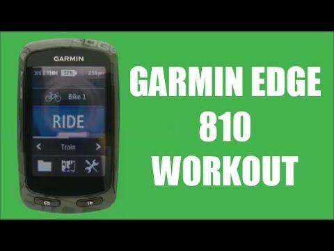 Todavía Perversión Más Garmin Edge 810 Workout - YouTube