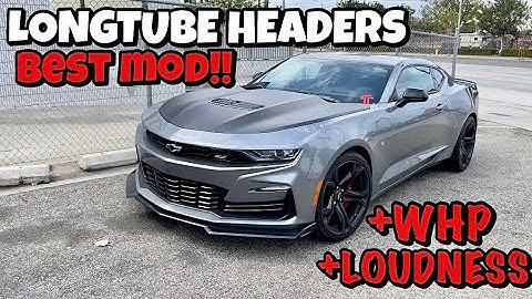 2021 Camaro 1LE Speed Engineering Longtube Headers! Crazy LOUD!