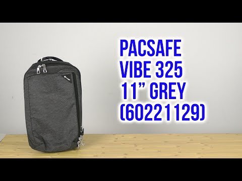 Распаковка Pacsafe Vibe 325 11" Grey 60221129 Распаковка Pacsafe Vibe 325 11" Grey 60221129
