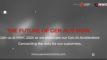 MWC 2024 | Aarav Solutions | Generative AI | Co-create | Gen AI Accelerators | Explore Solutions
