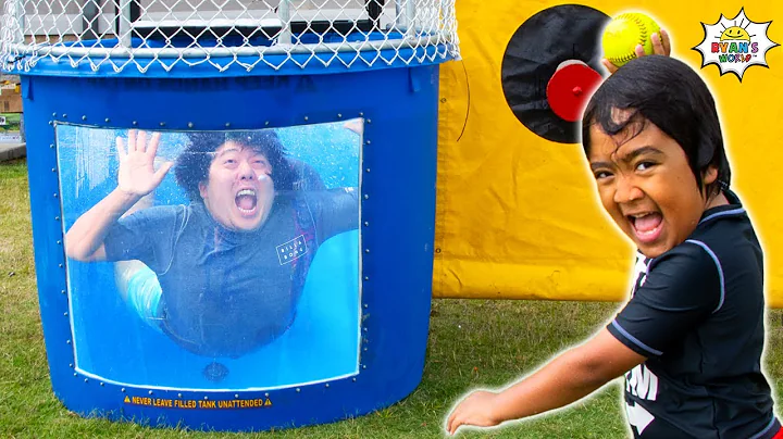 Ryan's Dunk Tank Family Challenge and more 1hr kids video!