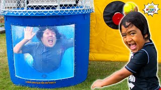 ryans dunk tank family challenge and more 1hr kids video