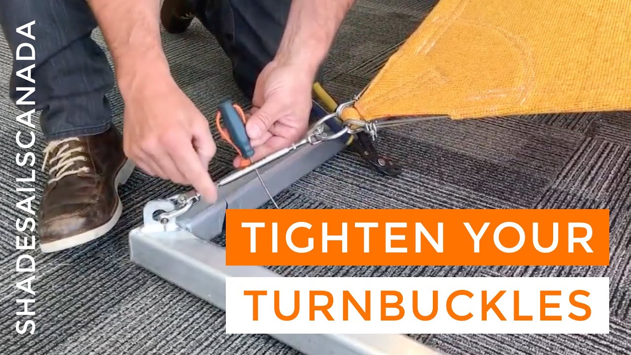 How to Properly Tighten the Turnbuckles on your Shade Sail 