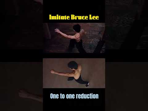 The closest imitator of Bruce Lee, one to one to restore the action. #brucelee #kungfu