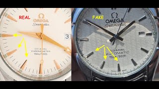 Omega seamaster real vs fake. How to spot fake Omega seamaster coaxial watch