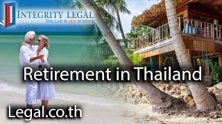 parameters of the thai o-a retirement visa?