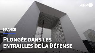 Plongée artistique dans les souterrains méconnus de Paris La Défense | AFP