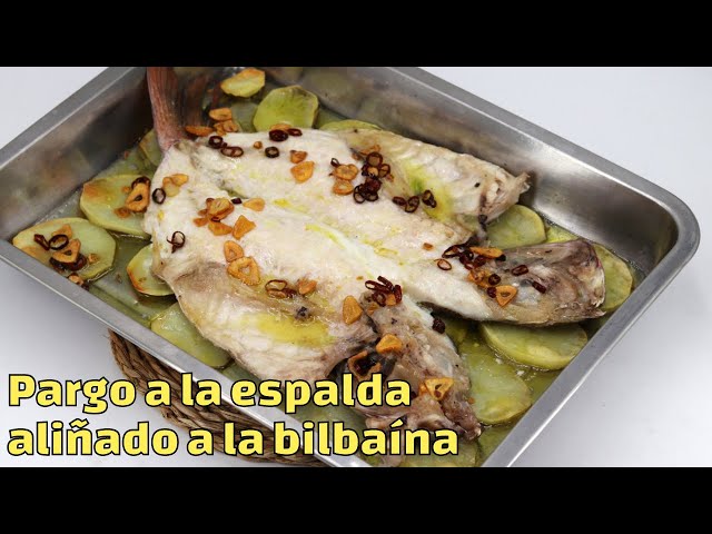 Pargo a la espalda aliñado a la bilbaína #javierromero #cocinacasera #cenasdiferentes