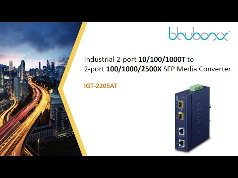 IGT-2205AT  Industrial Gigabit Media Converter