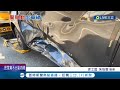 公親變事主!處理車禍警車被撞 警車迴轉後車追撞它 波及1汽車2機車 警車被撞波及路旁汽車 直行騎士剎車摔傷│記者 徐士庭 朱怡蓉│【LIVE大現場】20231122│三立新聞台