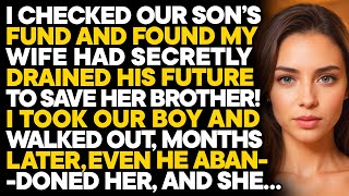 Found Out About My Wife's Affair When I Checked Our Son’s College Fund and Saw the Transfers