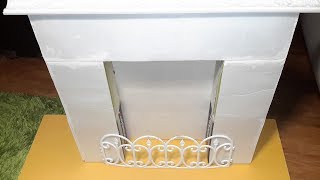 КАМИН ИЗ ОБУВНЫХ КОРОБОК 1 ЧАСТЬ...FIREPLACE SHOE BOXES.. КАМИН ИЗ ОБУВНЫХ КОРОБОК 1 ЧАСТЬ...FIREPLACE SHOE BOXES..