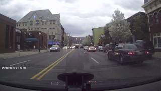 White Buick changes lanes, almost runs into me...Idiot woman driver!!!