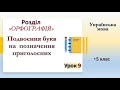 Подвоєння  букв у словах іншомовного походження (5 клас, НУШ)