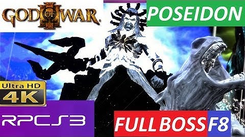 RPCS3 PS3 EMULATOR GOD OF WAR 3 POSEIDON VS KRATOS FULL BOSS FIGHT 4K.