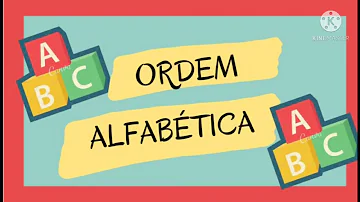 Qual a ordem das vogais?