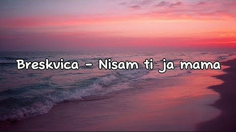 Breskvica - Nisam ti ja mama Lyrics (tekst)