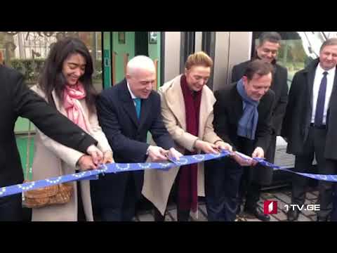 სტრასბურგის ქუჩებში ქართული ანბანით გაფორმებული ტრამვაი გამოჩნდა