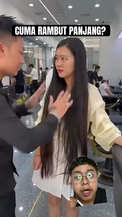 CUMA RAMBUT PANJANG⁉️ #hair #hairstyle #beauty #satisfying #shorts #stitch #haircare #reaction