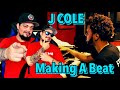 J COLE MAKING A BEAT ON HIS TOUR BUS (REACTION!)
