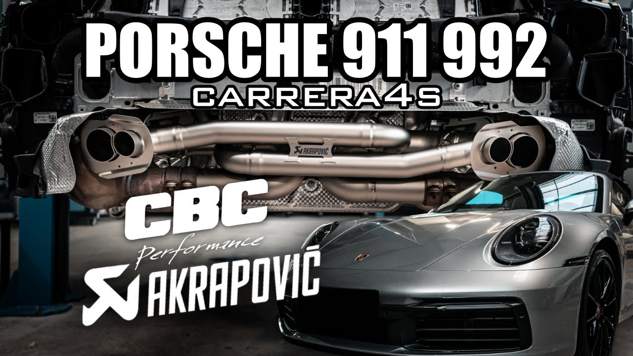 CBC PERFORMANCE / AKRAPOVIC / PORSCHE 992 (911) CARRERA 4S - YouTube