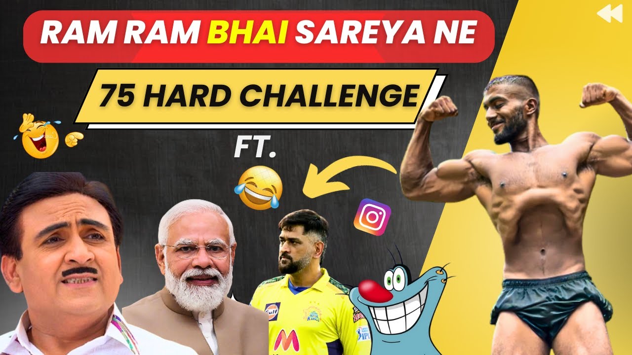 75 Hard Challenge ft.PM Modi 😂 | Ram Ram Bhai Sareyane | Funny Indian Memes | Ankit baiyanpuria